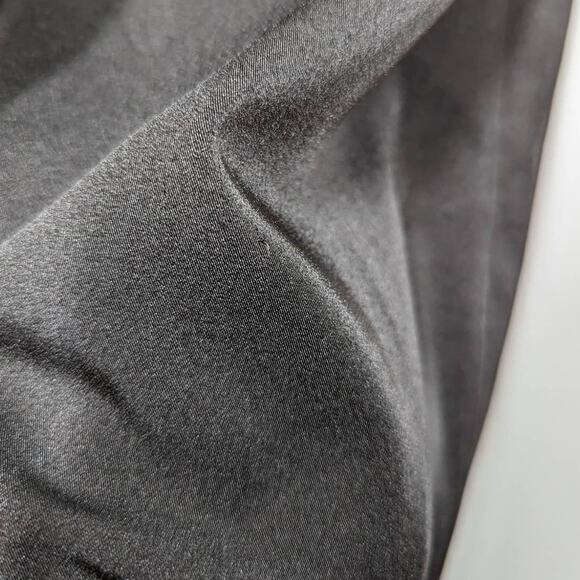 La Femme Surplice Off The Shoulder Column Gown Dress Black Satin Size 8 Preowned - Picture 6 of 8